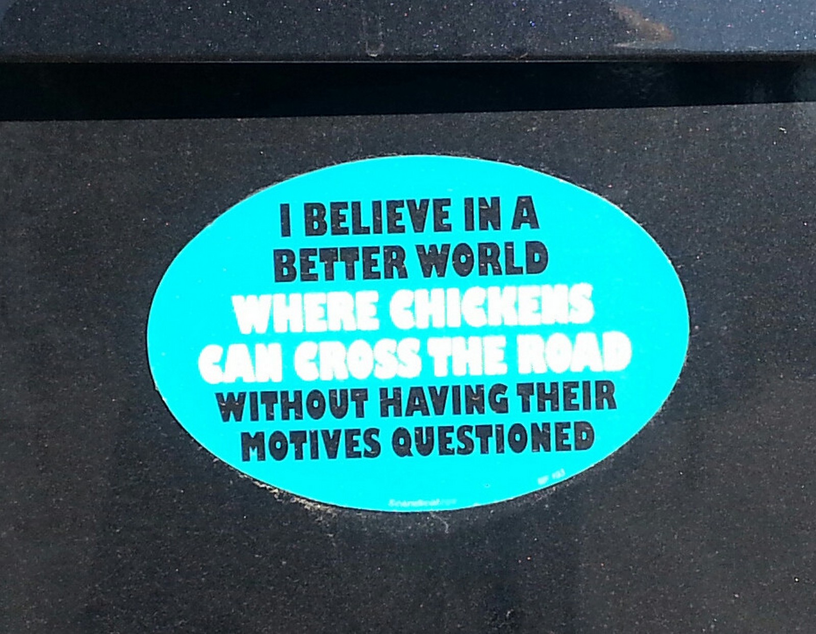 27 Funny Bumper Stickers - Don't judge chickens.