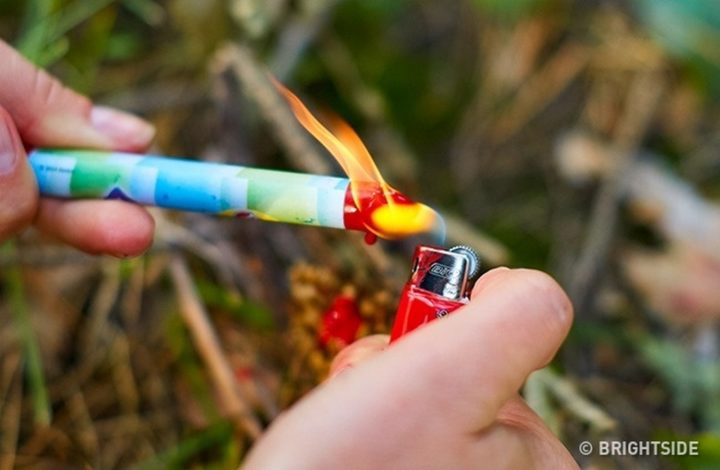 11 Wilderness Survival Tips - To help start a fire, light a wax crayon.