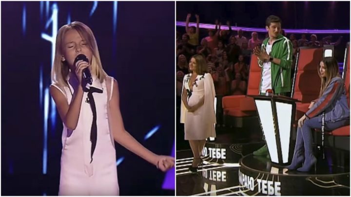 Daneliya Tulyeshova Sings 'Stone Cold' at 'The Voice Kids 2017' Ukraine.