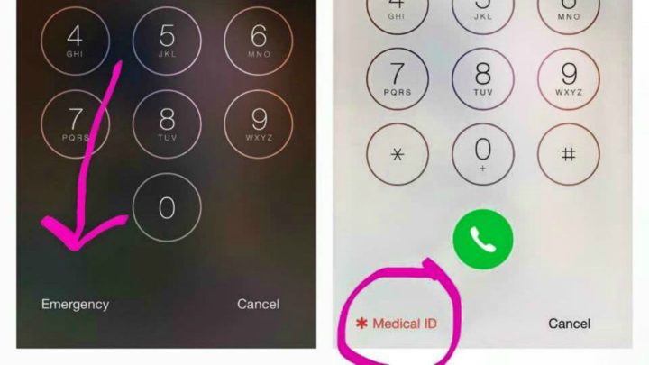 How to make an emergency call or access your medical information.