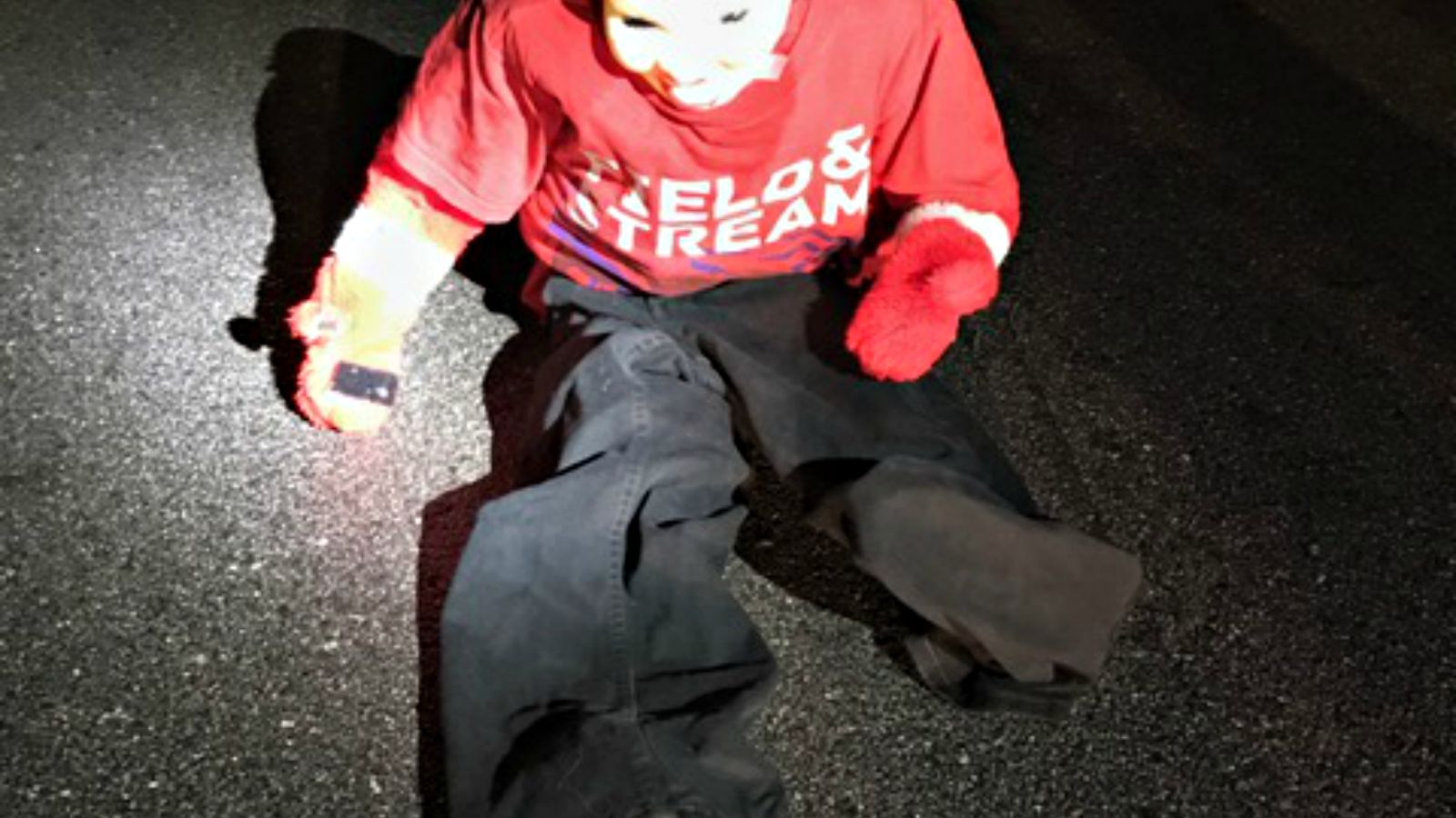 If You See A “Child” Sitting in the Street, Police Urge You to Stay in Your Car and Lock the Doors