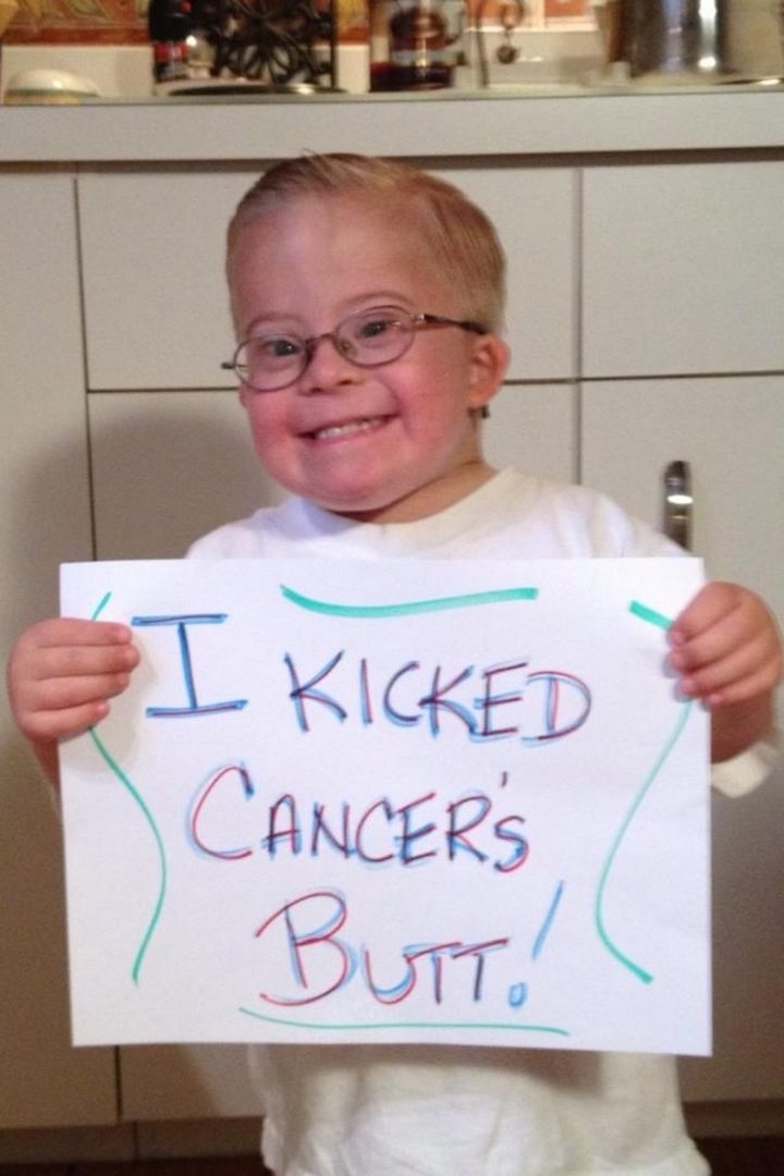 Full of smiles after beating cancer.