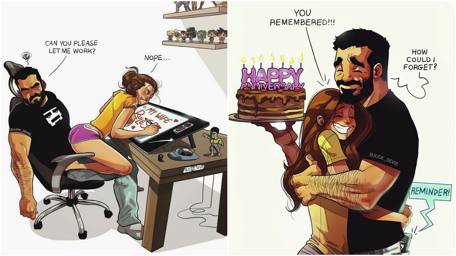 Comic Artist’s “One of Those Days” Series Perfectly Captures Everyday Life in a Relationship