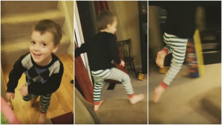 Toddler Creates Mission Impossible-style Action Scene Full of Stunts.