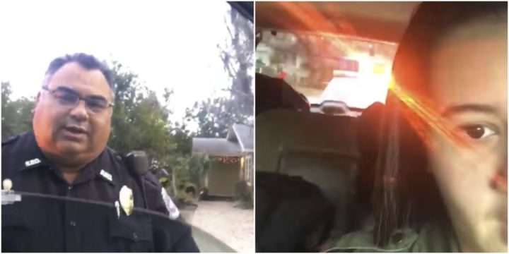 Woman Gets Pulled over by Her Police Dad to Ensure She's Alright.