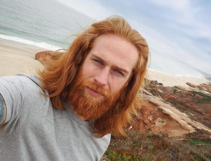 He now gets to travel the world and share his ginger good looks with the world.