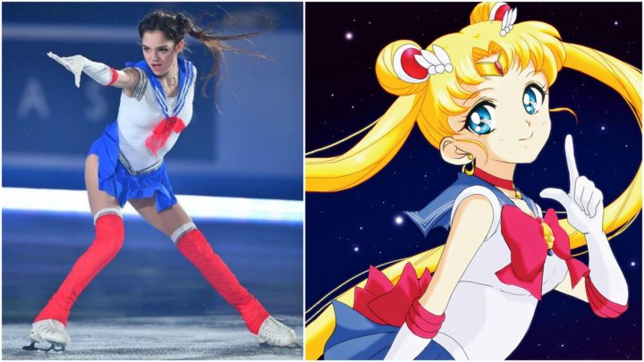 Russian Figure Skater Evgenia Medvedeva Performs Sailor Moon Routine.