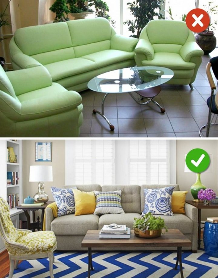 15 Living Room Design Mistakes - Furniture does go out of style.