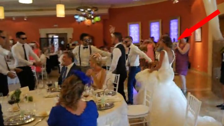 Husband And Groomsmen Deliver Surprise Performance For His Bride.