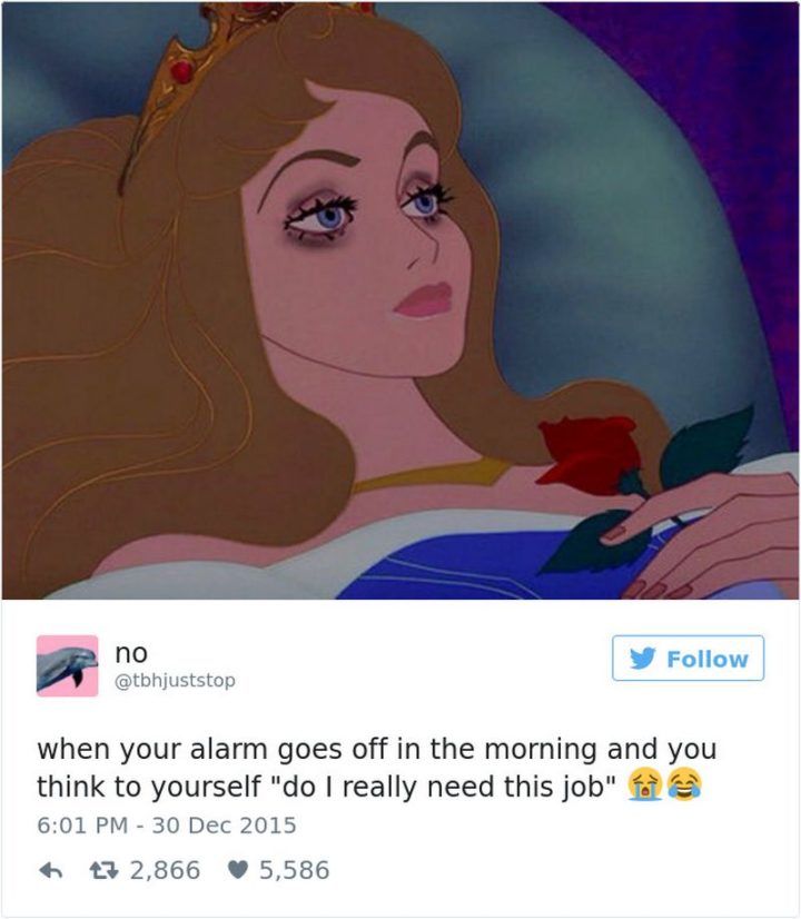 47 Funny Work Memes - "When your alarm goes off in the morning and you think to yourself "do I really need this job""