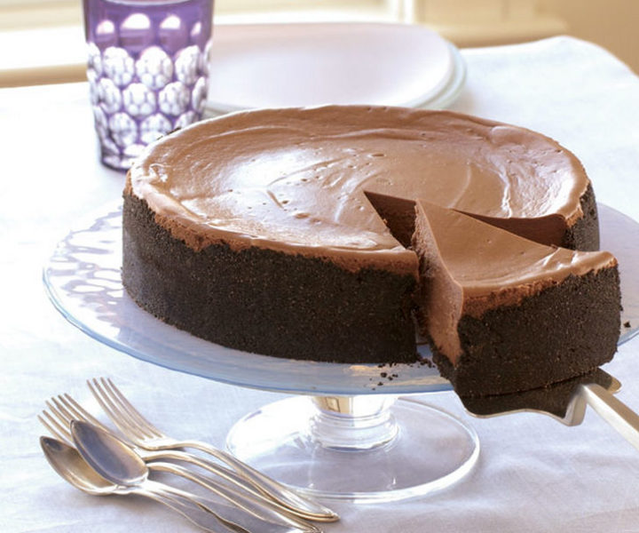 19 Delicious Cheesecake Recipes - Triple-Chocolate Cheesecake.