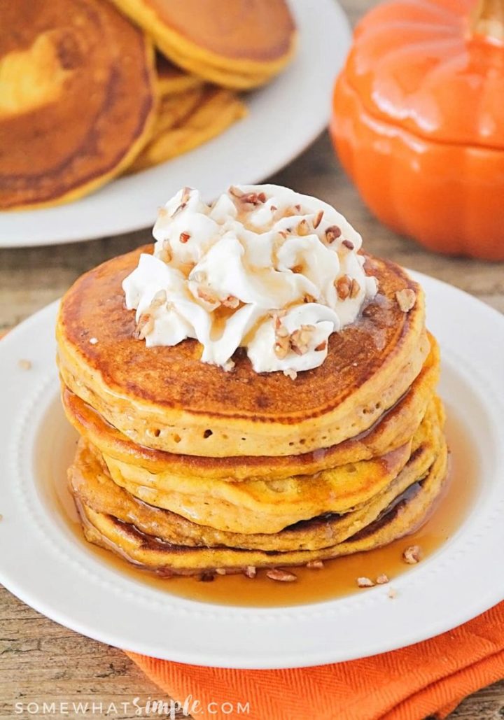 15 Luscious Pancake Recipes - Pumpkin Pancakes.