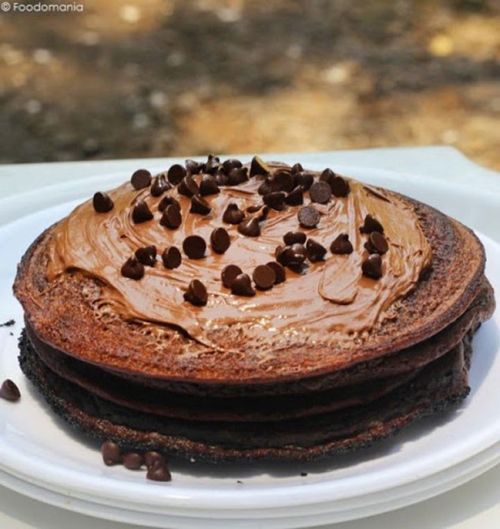 15 Luscious Pancake Recipes - Eggless Nutella Pancakes.