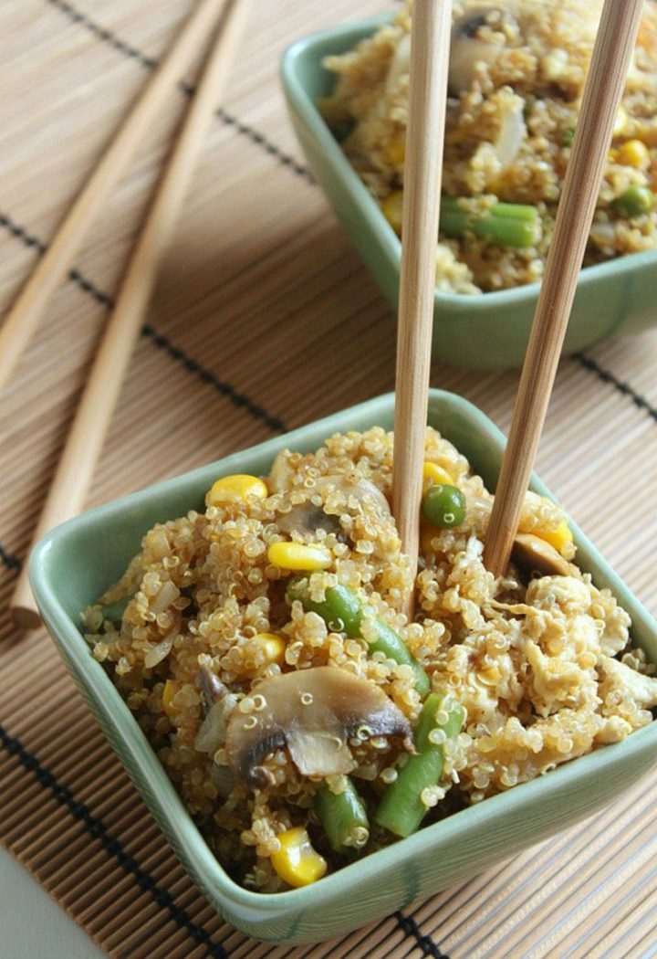 25 Healthy and Delicious Vegetarian Recipes - Quinoa Fried Rice.