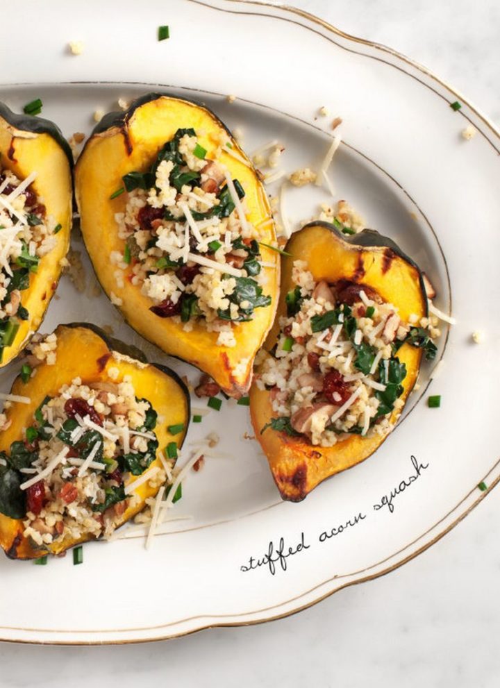 25 Healthy and Delicious Vegetarian Recipes - Stuffed Acorn Squash.