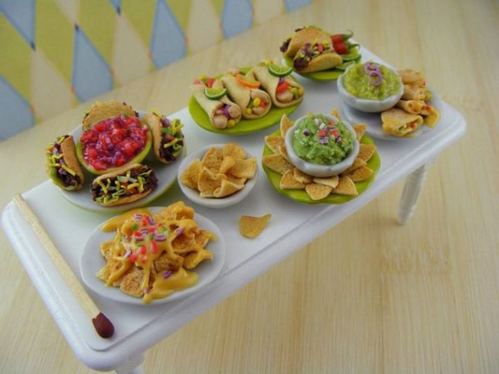 Shay Aaron Miniatures - Tiny Food (taco night) That is Collectible and Wearable!