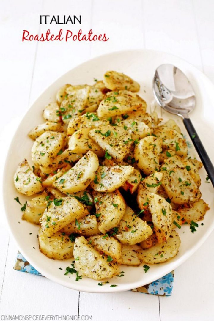 29 Best Potato Recipes - Italian Roasted Garlic & Parmesan Potatoes.