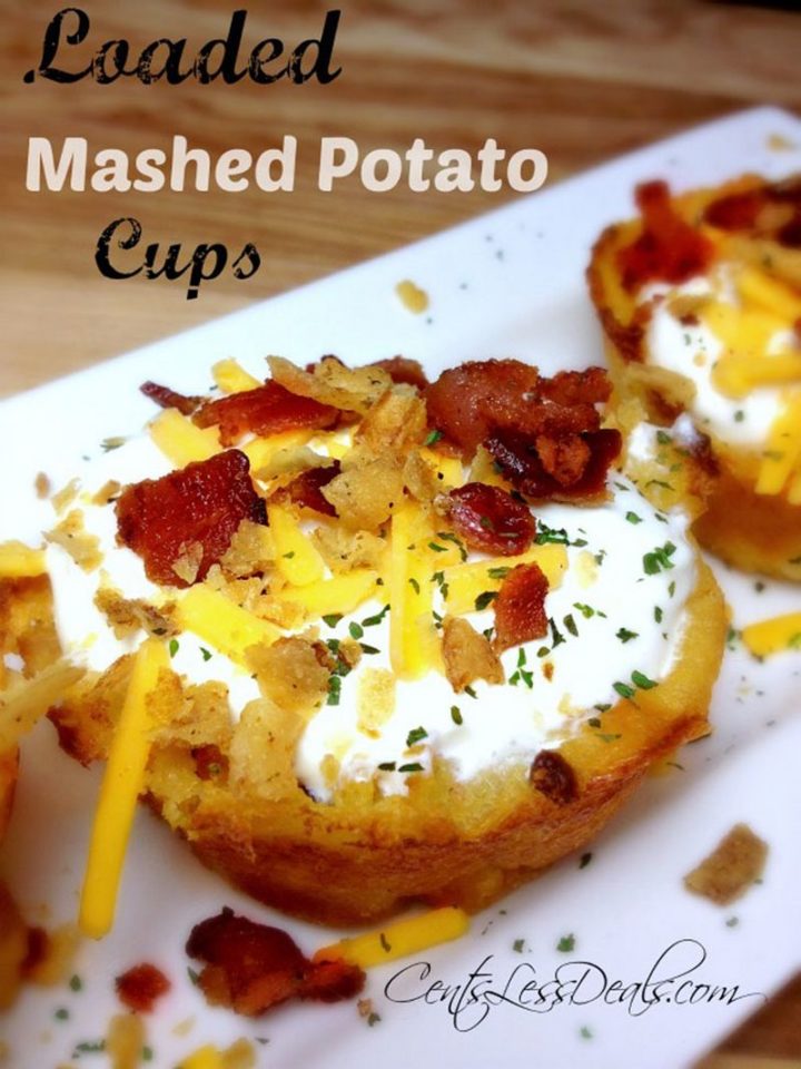 29 Best Potato Recipes - Loaded Mashed Potato Cups.