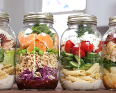 4 Mason Jar Pasta Salads That Are Perfect for Work or School Lunches