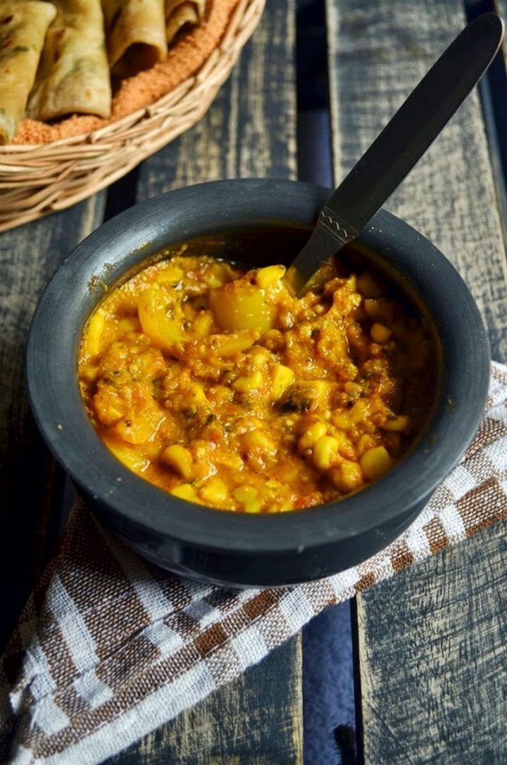 49 Indian Side Dishes - Restaurant-Style Sweet Corn Masala Curry.
