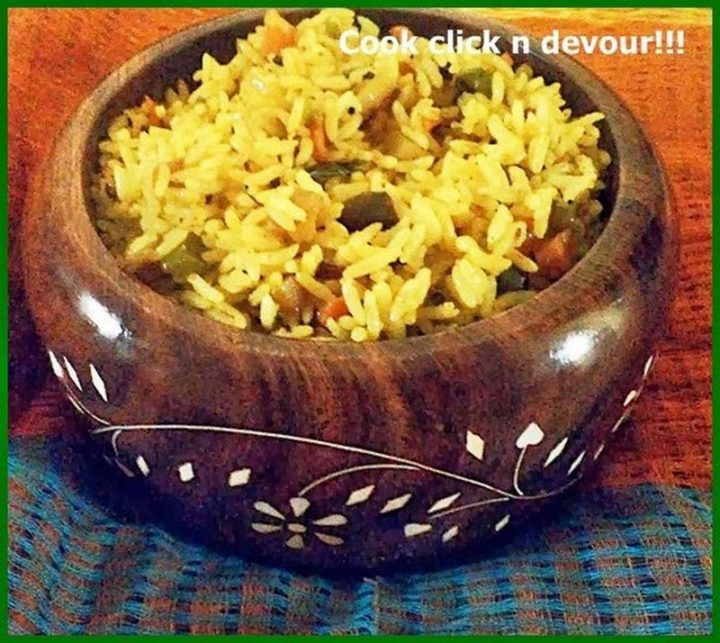 49 Indian Side Dishes - Mixed Vegetable Rice.