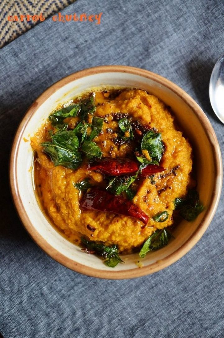 49 Indian Side Dishes - Carrot Chutney.
