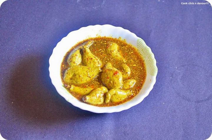 49 Indian Side Dishes - Maavadu (Vadu Mangai).
