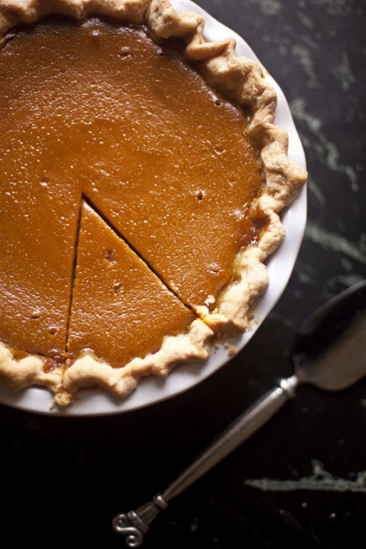 27 Pumpkin Pie Recipes - Caramel Apple & Pumpkin Pie.