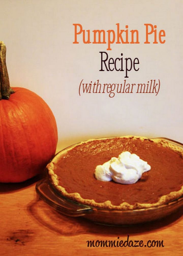 27 Pumpkin Pie Recipes - Pumpkin Pie (without evaporated milk).