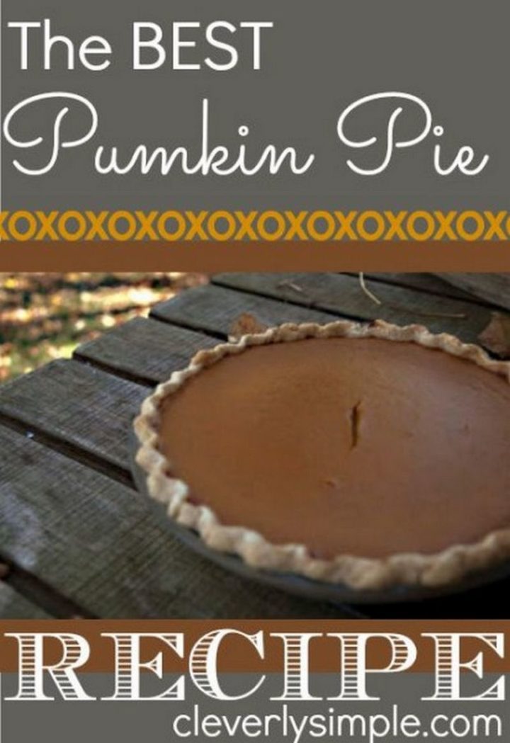 27 Pumpkin Pie Recipes - Mom’s Pumpkin Pie.