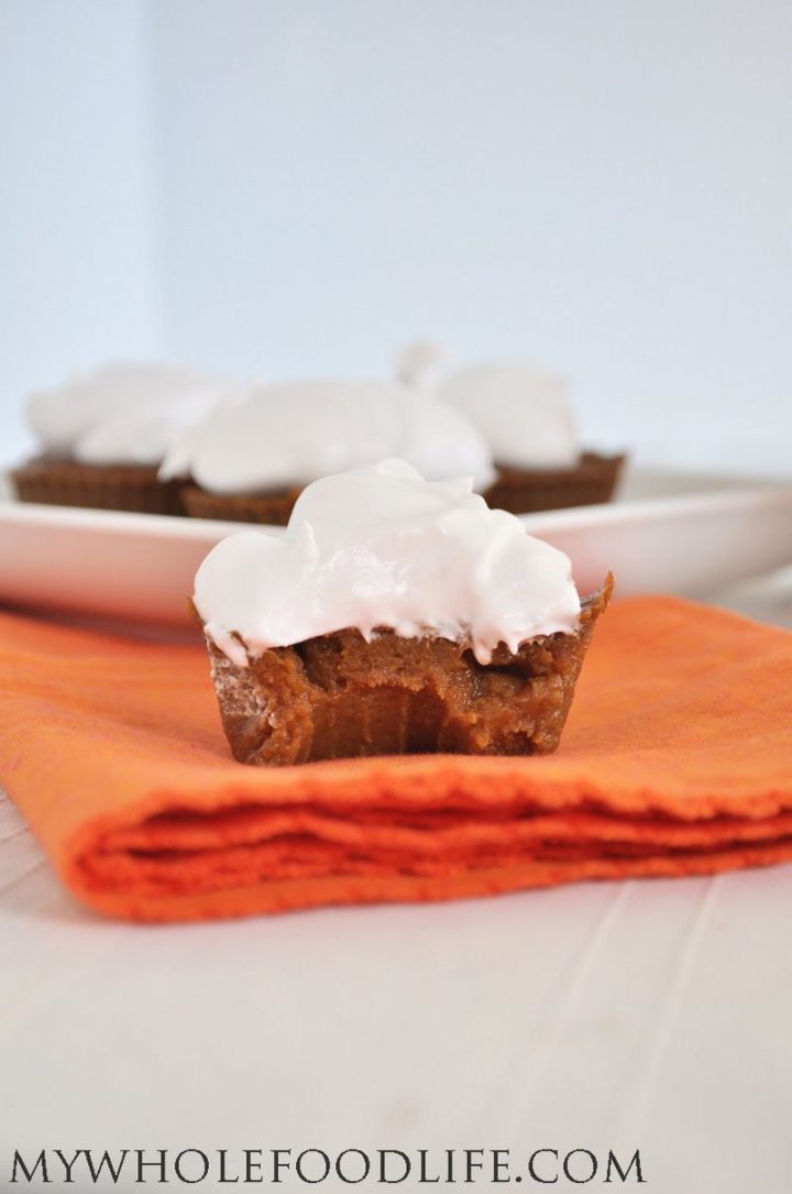 27 Pumpkin Pie Recipes - Paleo Pumpkin Pie Cupcakes.