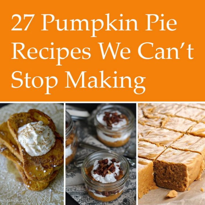 27 Pumpkin Pie and Dessert Recipes We Can't Stop Making.