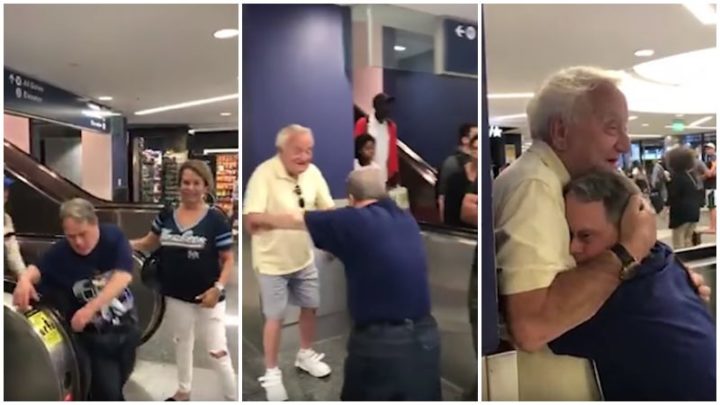 88-Year-Old Dad Reunites with His 53-Year-Old Son with Down Syndrome.