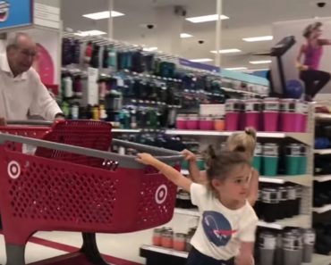 Mila and Emma Hit Target for Back to School Shopping with Grandpa