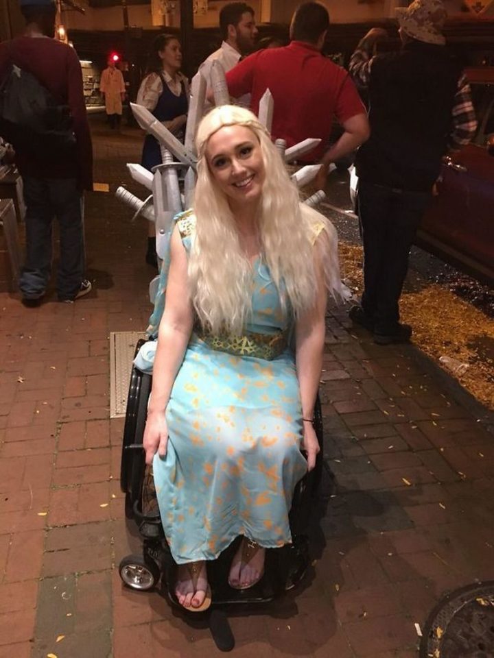 49 Halloween Costume Ideas - "Turned my wheelchair into the Iron Throne for Halloween."