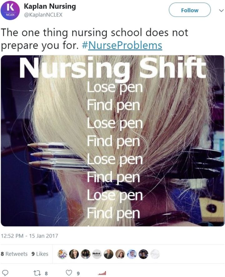 "The one thing nursing school does not prepare you for."