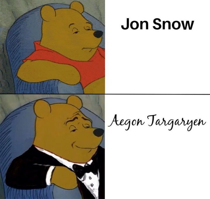 "Jon Snow. Aegon Targaryen."