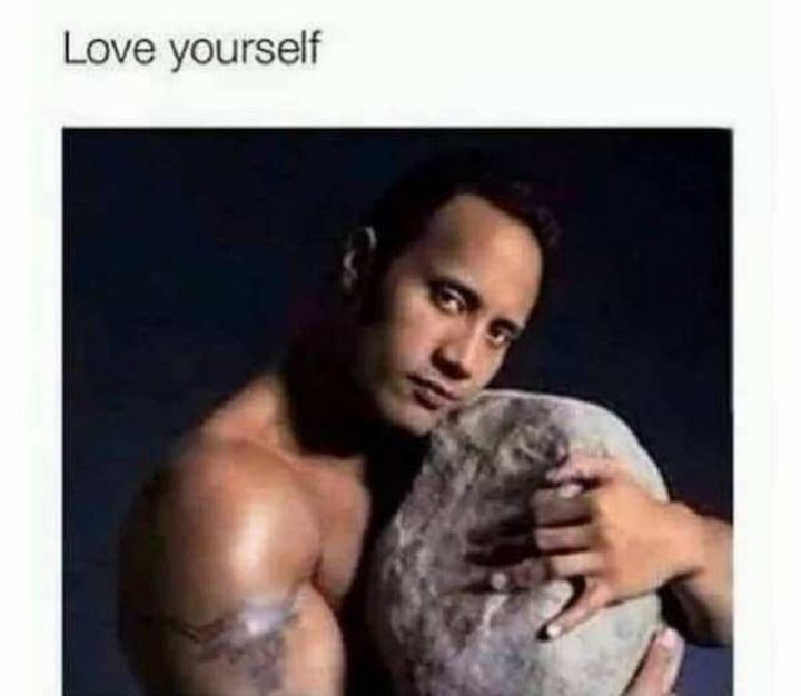"Love yourself."