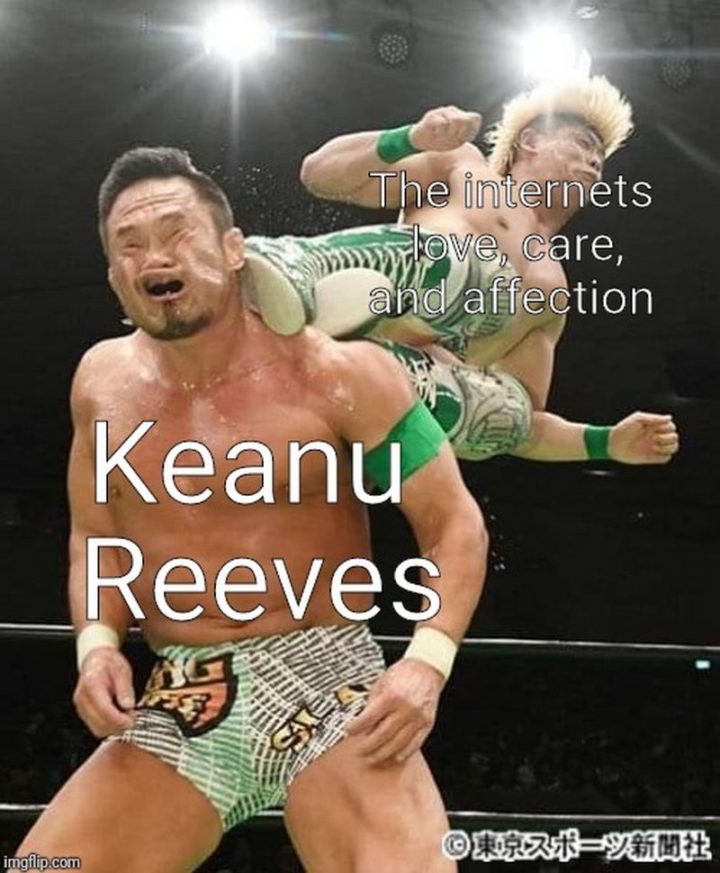 57 Memele Keanu Reeves - Keanu Reeves. Dragostea, grija și afecțiunea internetului.
