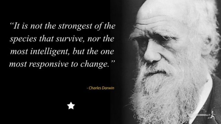 41 Incredibly Powerful Quotes - "It is not the strongest of the species that survive, nor the most intelligent, but the one most responsive to change." - Charles Darwin