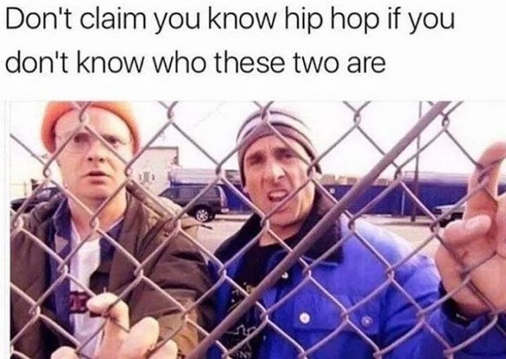 57 vtipných memů z 'Kanclu' - Netvrďte, že znáte hip hop, když nevíte, kdo jsou tihle dva.