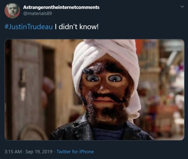 "Justin Trudeau: I didn't know!"