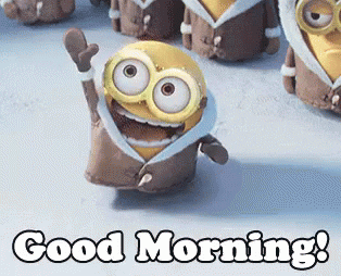 A Minion wishing a good morning!