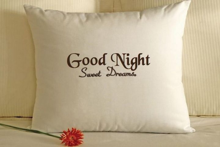 "Good night, sweet dreams."
