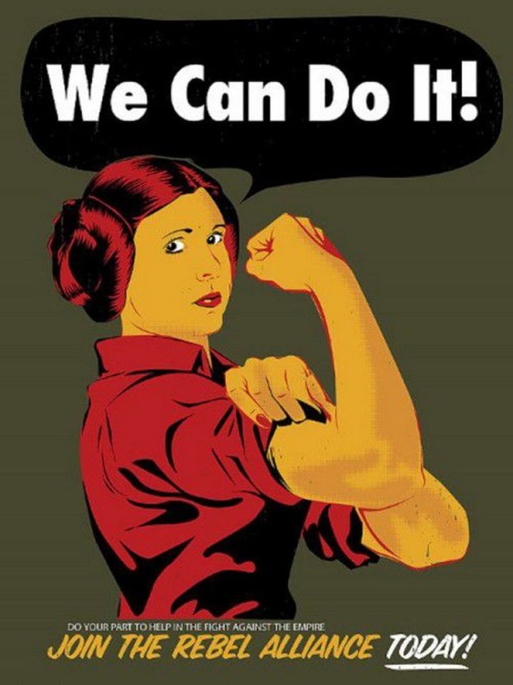 "We can do it! Do your part to help in the fight against the empire. Join the rebel alliance today!"