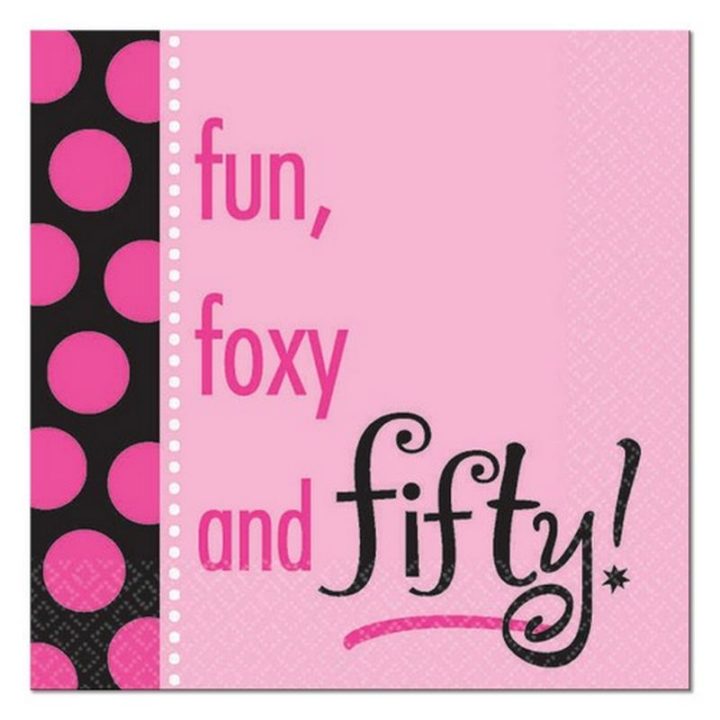 "Fun, foxy and fifty!"
