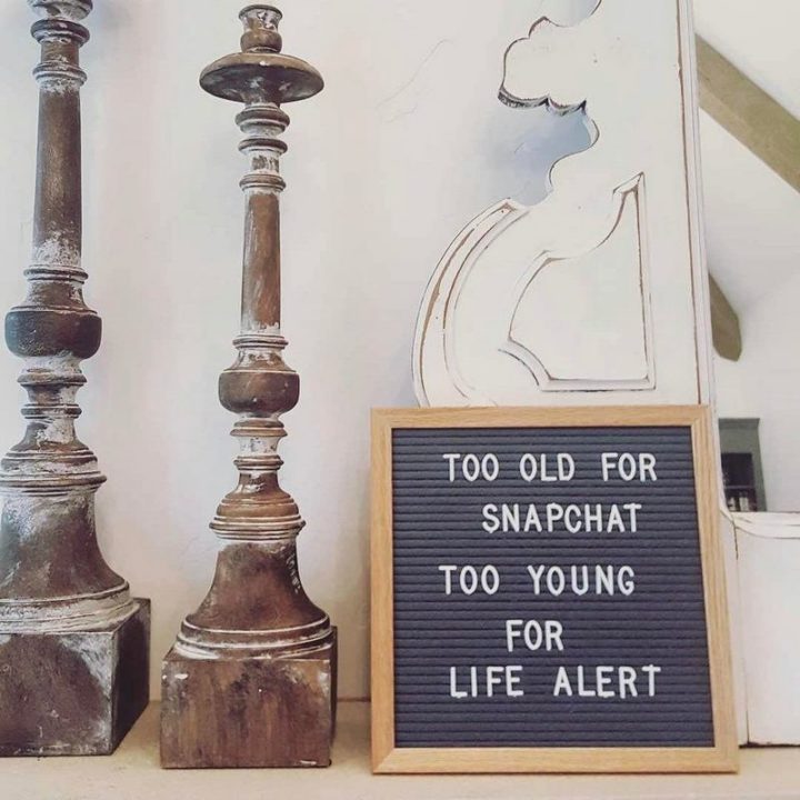 "Too old for snapchat. Too young for life alert."