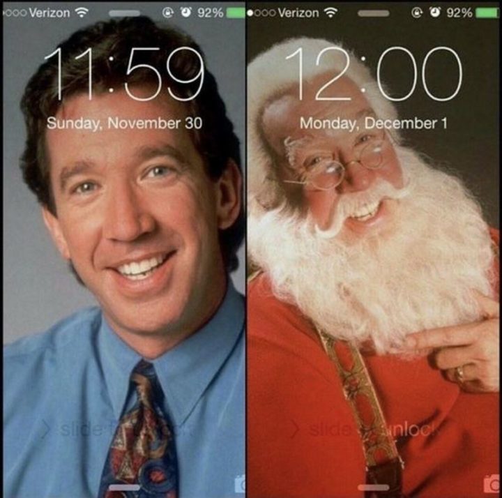 "11:59 November 30 vs. 12:00 December 1."