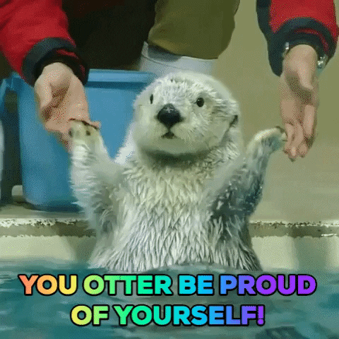 "You otter be proud of yourself!"