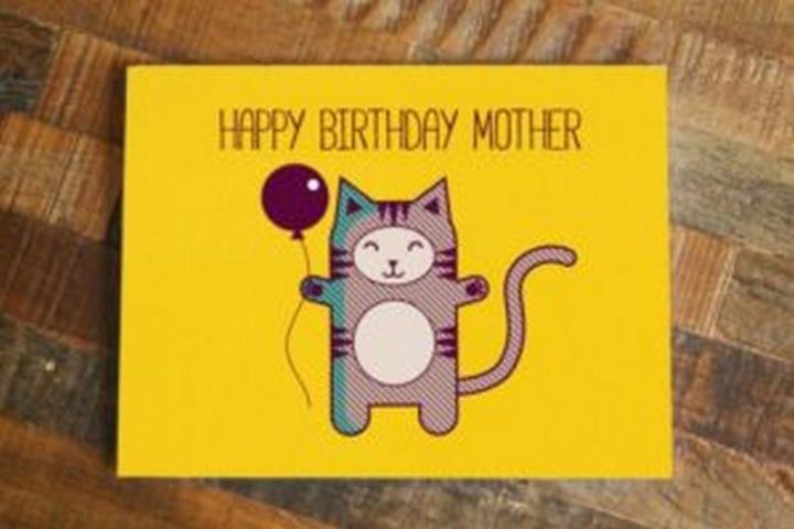 "Happy birthday mother."